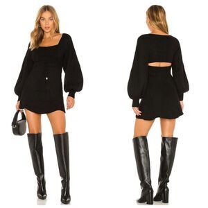 Free People Emmaline Mini Dress in Black